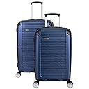 Image for Ben Sherman Norwich 2-Piece 20"/24" Hardside PET Expandable 8-Wheel Spinner Luggage Set, Indigo